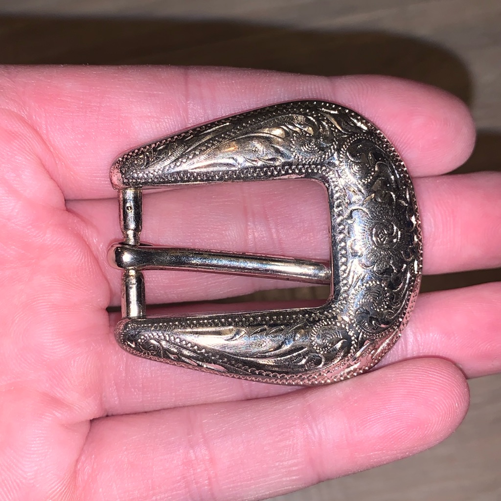 Silver Western Small Belt Buckle